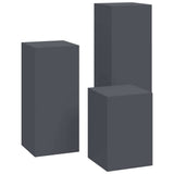 Plant Stand 3 pcs Anthracite Steel 865829