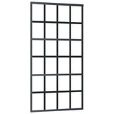 Sliding Door with Hardware Set ESG Glass&Aluminium 102x205 cm 3081967