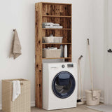 Washing Machine Cabinet Old Wood 64x24x190 cm 856643
