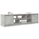 TV Cabinet Concrete Grey 188.5x41x50 cm Engineered Wood 3328420