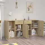 ZNTS Sideboard Sonoma Oak 160x36x75 cm Engineered Wood 3074930