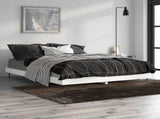 Bed Frame without Mattress High Gloss White 140x190 cm 832279