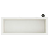 Garden Planter with LED White 30 x 80 x 30 cm Steel 8008100