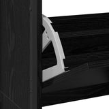 Shoe Cabinet Black Oak 100 x 34 x 112 cm Engineered Wood 3365549
