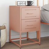 ZNTS Bedside Cabinet Pink 36x39x60.5 cm Steel 846460