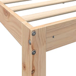 Bookcase Bed without Mattress 75x190 cm Small Single Solid Wood Pine 3324406