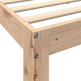 Bookcase Bed without Mattress 75x190 cm Small Single Solid Wood Pine 3324406