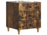 Bedside Cabinet Smoked Oak 43x 41 x 66.5 cm Engineered Wood 894100