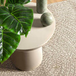 ZNTS Rug ZIZUR Cream 120x120 cm Jute Look Indoor and Outdoor 4010376
