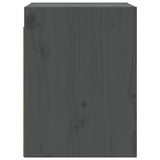 Wall Cabinets 2 pcs Grey 30x30x40 cm Solid Wood Pine 813480