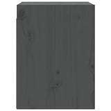 ZNTS Wall Cabinets 2 pcs Grey 30x30x40 cm Solid Wood Pine 813480