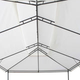 Gazebo with Curtains 600x298x270 cm White 180g/m 310073