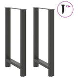 Bar Table Legs Anthracite 2 pcs 60x cm Steel 4013346