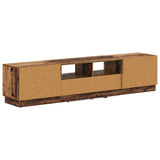 5 Piece LED TV Cabinet Old Wood Engineered Wood 3416850