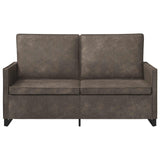 2 Seater Sofa Dark Grey 150 x 81 x 82 cm Faux Suede Fabric 42040997