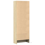 Highboard with LED Sonoma Oak 69x32.5x200 cm Engineered Wood 3307907