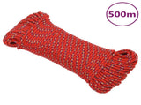 Boat Rope Red 5 mm 500 m Polypropylene 152389