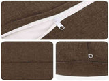 Cushion with Pillow HEERLEN 6 pcs Taupe Fabric 929638