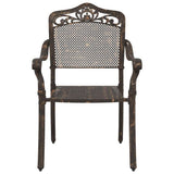 Garden Table Set 5 pcs Bronze Cast Aluminium 3334744