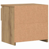 Bedside Cabinets 2 pcs Artisan Oak 40x30x39 cm Engineered Wood 856409