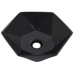 ZNTS Wash Basin 41x36.5x12 cm Ceramic Black 143914