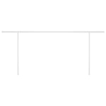 ZNTS Manual Retractable Awning with Posts 5x3.5 m Cream 3070057