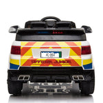 ZNTS Dual Drive 12V 7Ah Police Car with 2.4G Remote Control White 47331340