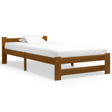 Bed Frame Honey brown Solid pine wood, plywood Single Durable 322005