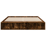 Bed Frame without Mattress Smoked Oak 200x200 cm 3280542