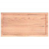 Bathroom Countertop Light Brown 100x50xcm Treated Solid Wood 3156132