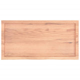 Bathroom Countertop Light Brown 100x50xcm Treated Solid Wood 3156132