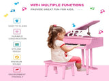 30 Keys Mini Kids Piano for Child with Music Stand and Bench Best Gifts Toy T3398P350119