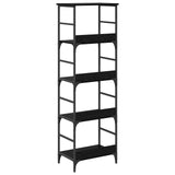 Bookshelf Black Oak 50x33x153cm Engineered Wood 882756
