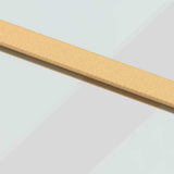 Sliding Door Gold 76x205 cm Clear ESG Glass and Aluminium 155178