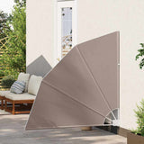 Balcony Privacy Screen 140 x 140 cm Polyester Taupe 42000927