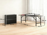 5ft Mid-Size Table Tennis Table, Ping Pong Table with Net, 2 Table Tennis Paddles and 3 Balls for T3398P555815