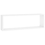 Wall Cube Shelf 4 pcs White 80x15x26.5 cm Engineered Wood 807107