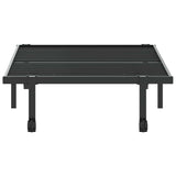 Bed Frame without Mattress Foldable Black 90x200 cm Steel 4103960