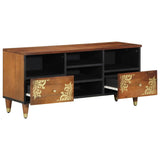TV Cabinet Honey Brown 100 x 33 x 46 cm Solid Mango Wood 4018754