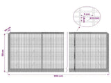 Gabion with 5 mm Wire and 5x2.5 cm Mesh 900x50x150 cm 3463812