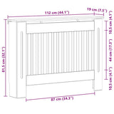 Radiator Cover Artisan Oak 112 x 19 x 81.5 cm Engineered Wood 884112