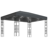 Gazebo with LED String Lights 3x4 m Anthracite 3070323