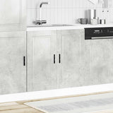 Sink Base Cabinet "Porto" Concrete Grey 80x46x81.5 cm Engineered Wood 853931
