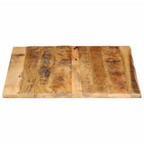 Table Top 90x80x2.5 cm Live Edge Solid Wood Rough Mango 370363