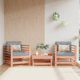 Garden Chairs with Cushions 2 pcs Solid Wood Douglas 825679