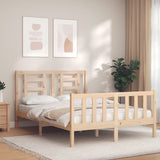 Bed Frame without Mattress 140x190 cm Solid Wood Pine 3192861