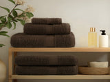 6 Piece Premium Towel Set SOLUND Brown 600 gsm 137557
