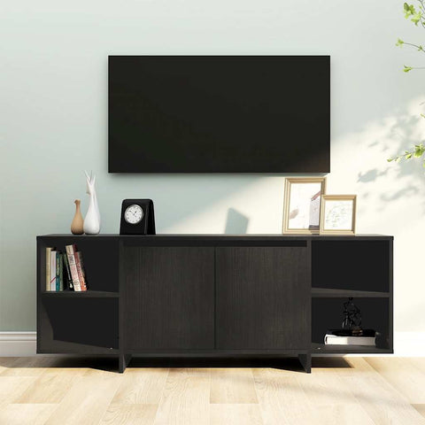 TV Cabinet Black 130x35x50 cm Engineered Wood 809585