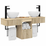Bathroom Furniture Set 3 pcs Sonoma Oak Engineered Wood 3405579