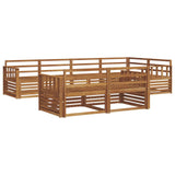 Outdoor Sofa Set 7 pcs Natural Solid Acacia Wood 3373609